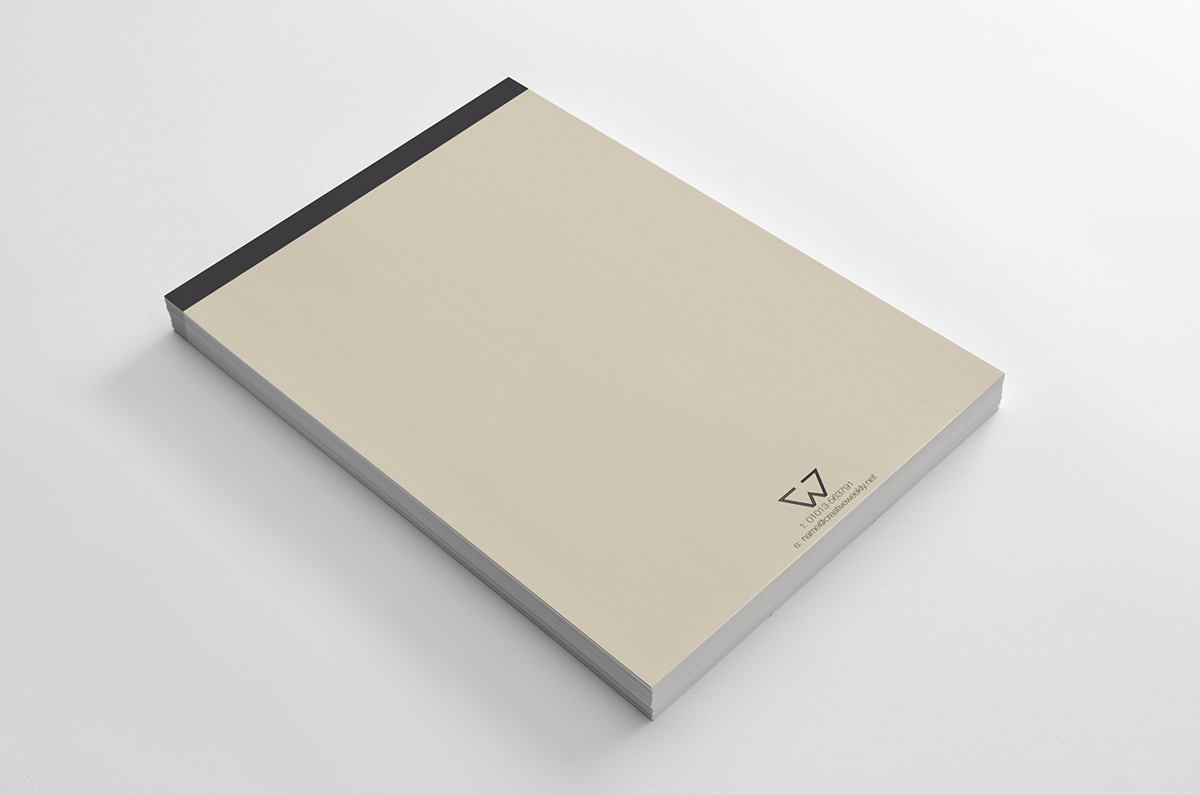 Web identity logo Stationery business card letterhead concept marketing   folder envelope minimalist minimalistic clean simple