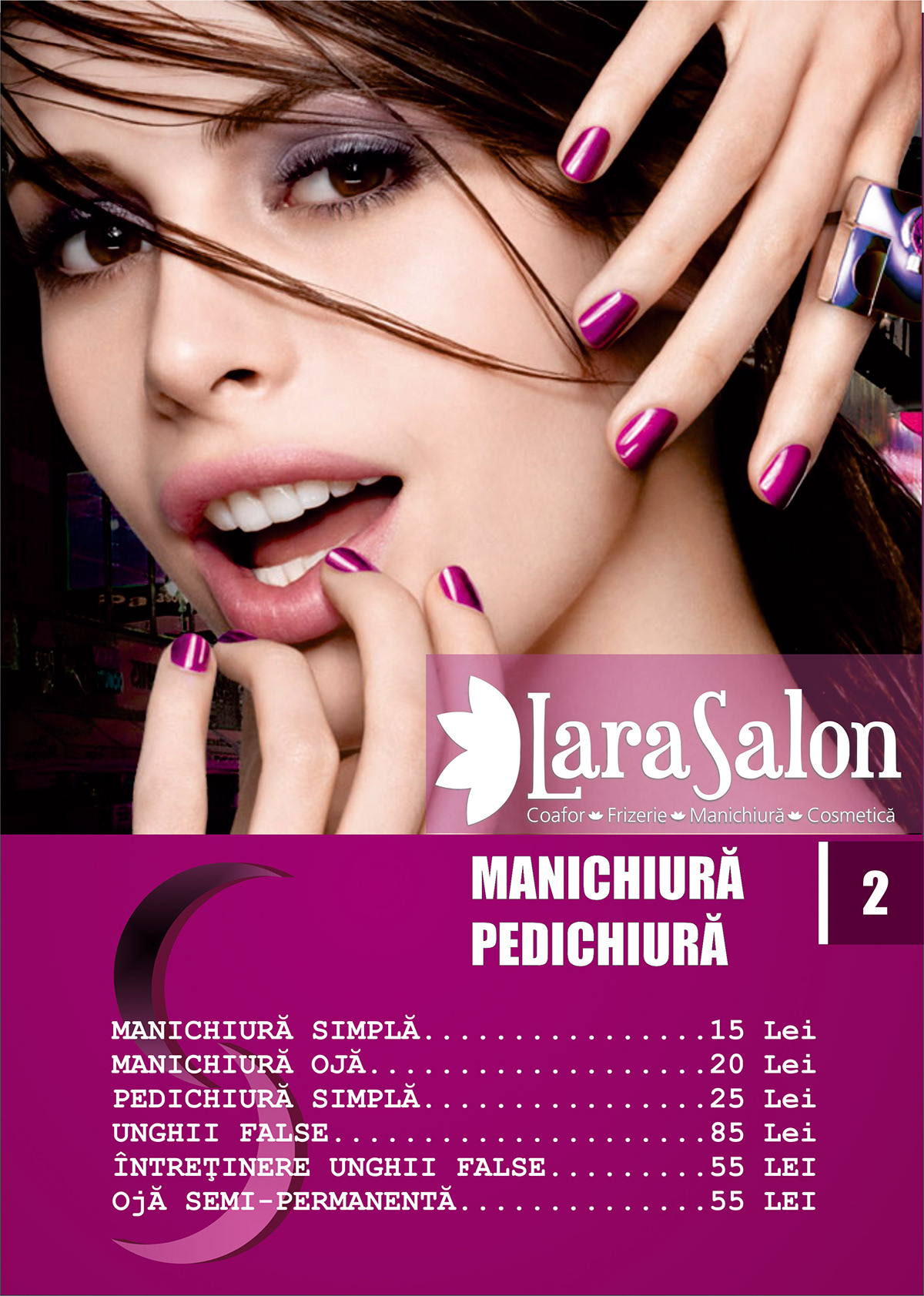 Hairdressing brochure hair hairdressing brochure cut scissors Corina Enache design coafor frizerie hairdresser's cosmetica manichiura pedichiura beauty