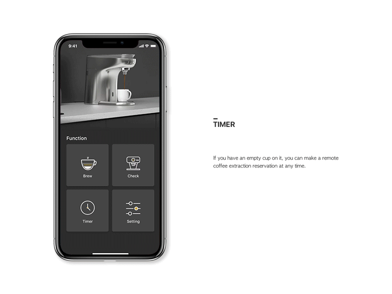 Coffee UI ux app product design kitchen product design  water purifier Coffee machine