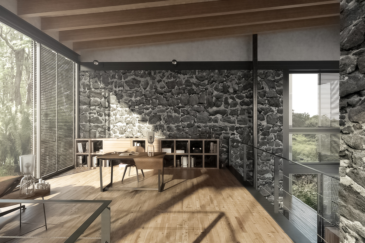 Adobe Portfolio house visualisation 3D Interior Guatemala