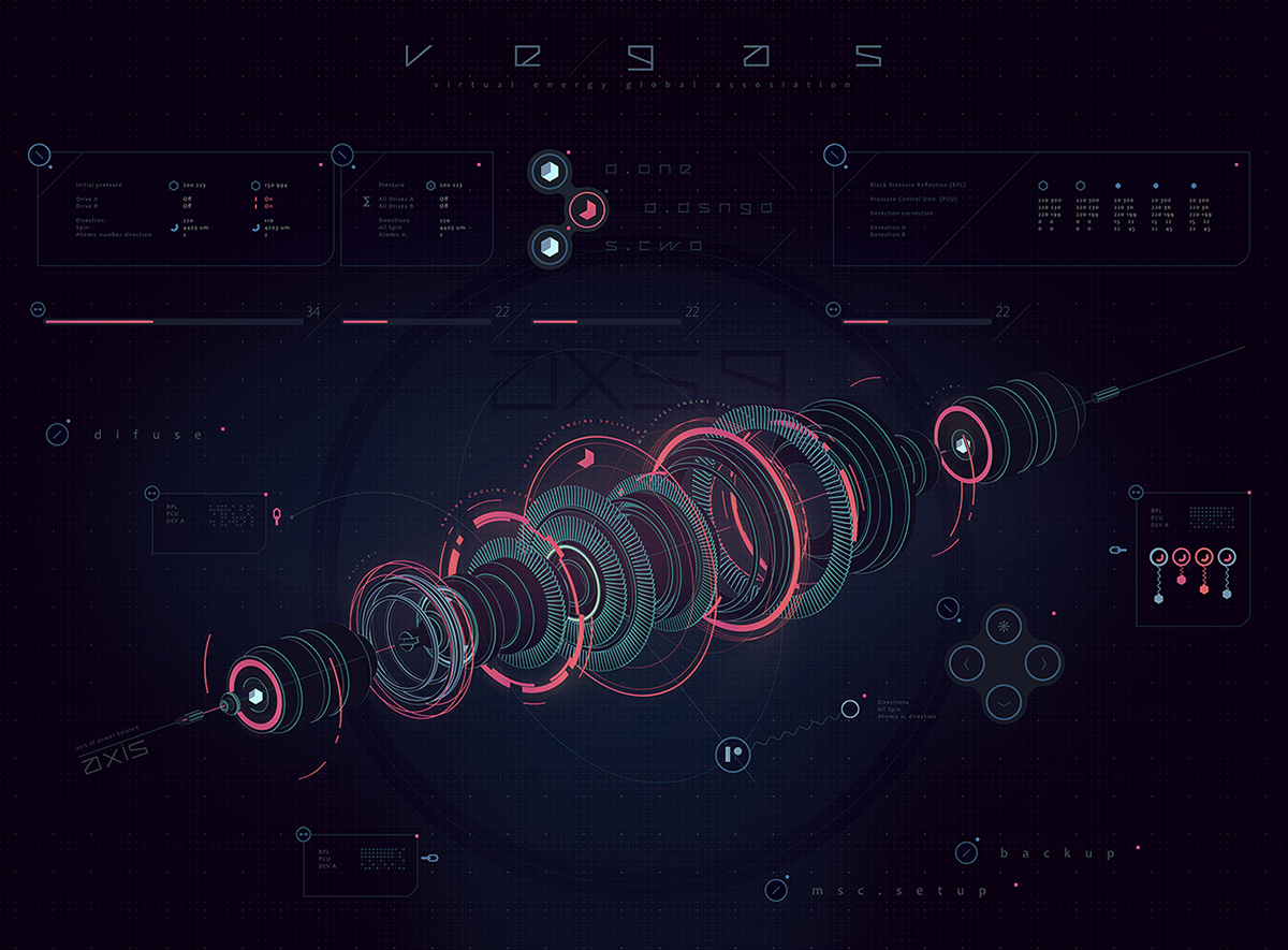 Interface futuristic neon fx vfx motion titles Tron electronic HUD UI Space  fantasy