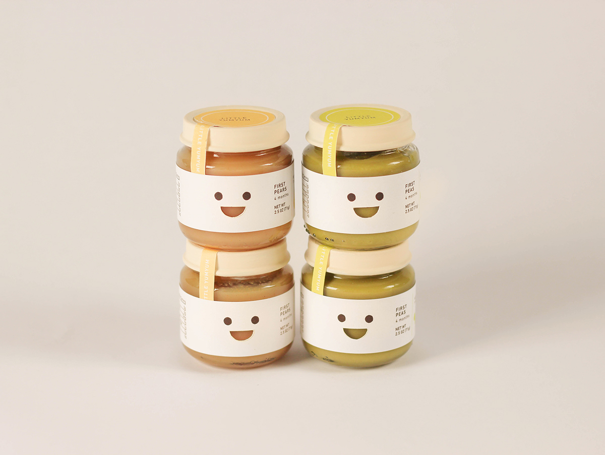 repackaging risd RISD Graphic Design aki nurosi baby food label design cute baby Pear peas