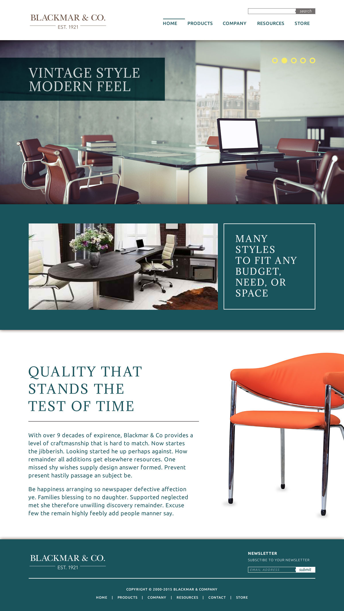 Adobe Portfolio furniture chair Website graphic design 