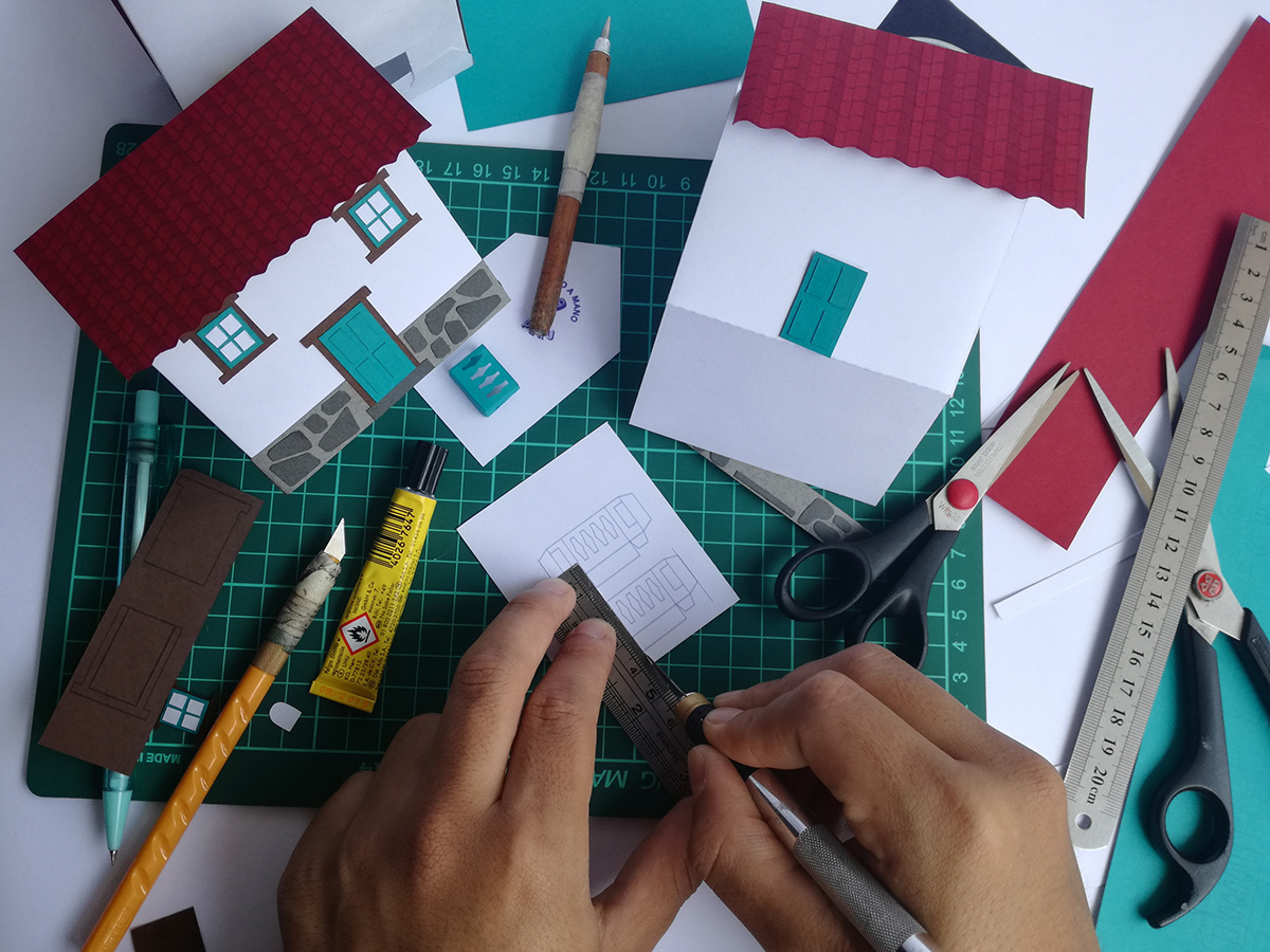 artesania colors crafting culture ILLUSTRATION  lover paper papercraft peru town