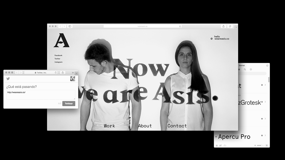 asis studio new type designers argentina branding  Young