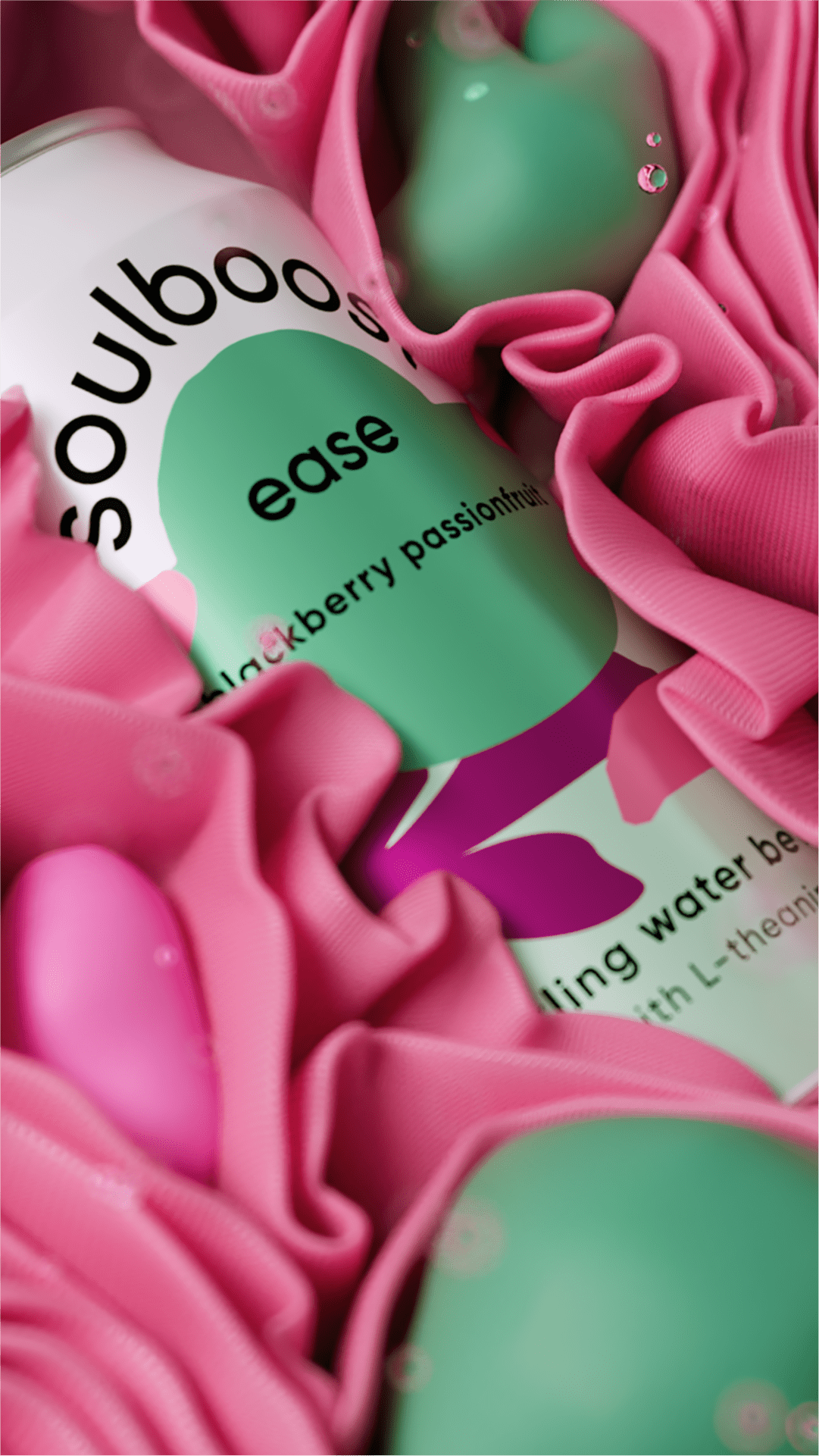 3D visual identity drink Packaging pepsi soulboost beverage
