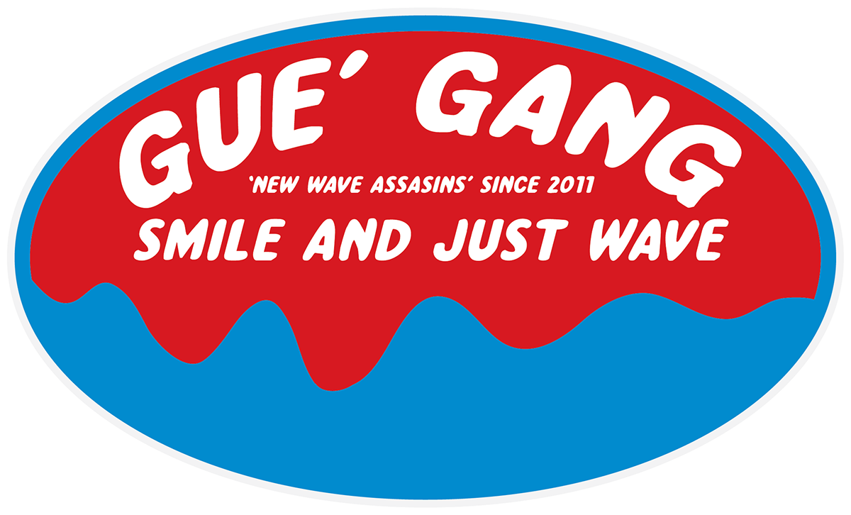 guerrilla gang stickers streetwear slaps mascott throwup simple clean design graphic