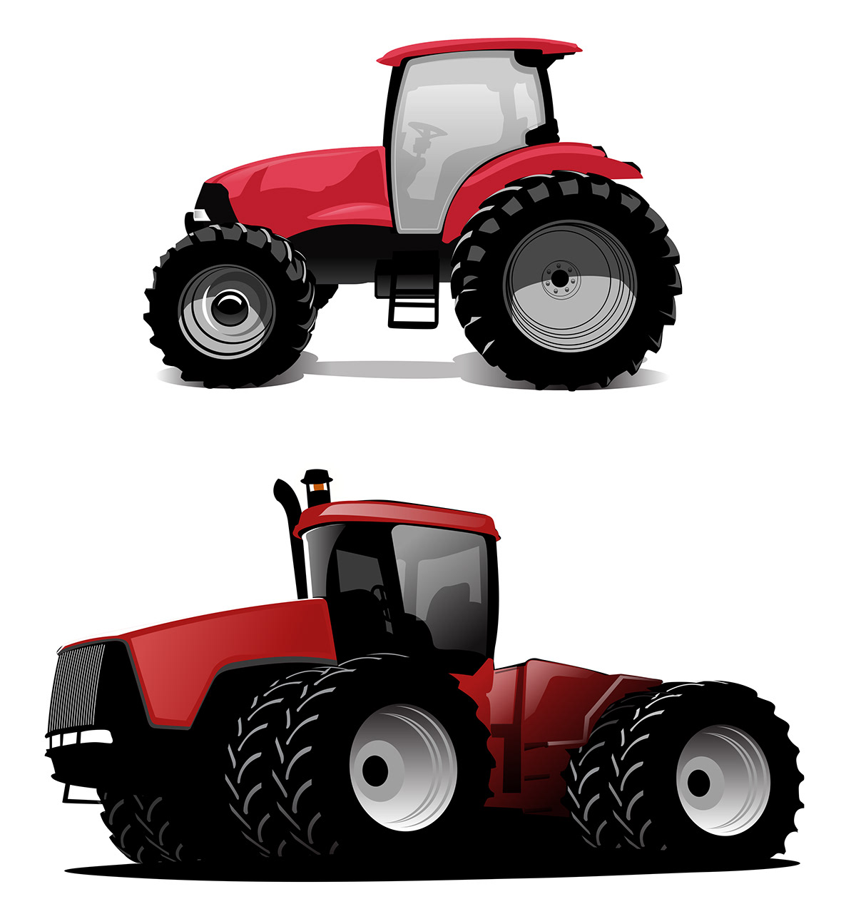 Logo concepts machinery illustrations tractor vector art