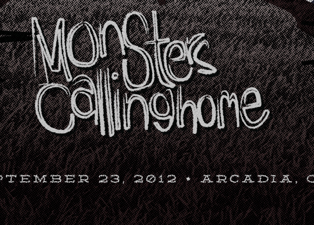 Monsters Calling Home monsters band gig poster poster