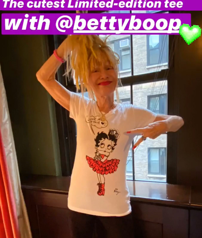 T shirt design for Betsey Johnson x Betty Boop collaboration to promote heart health.