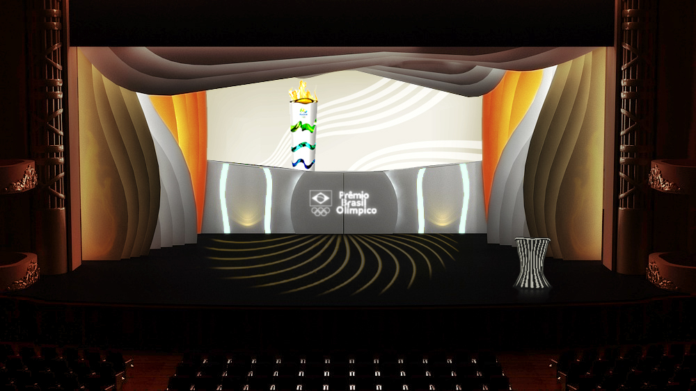 olympic Awards set design  design Stage STAGE DESIGN ideias Project