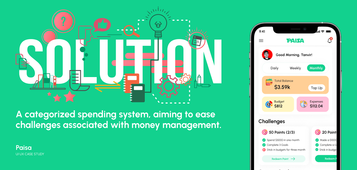 UI/UX Mobile app finance app credit card Case Study mobile app design prototype UX design money e-commerce