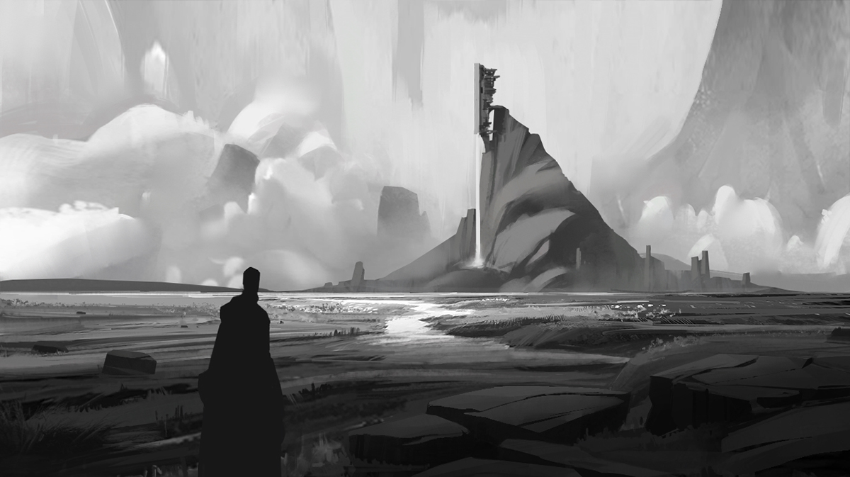 concept art Environment design the sundered lands ILLUSTRATION  Game Art personal project dafortin