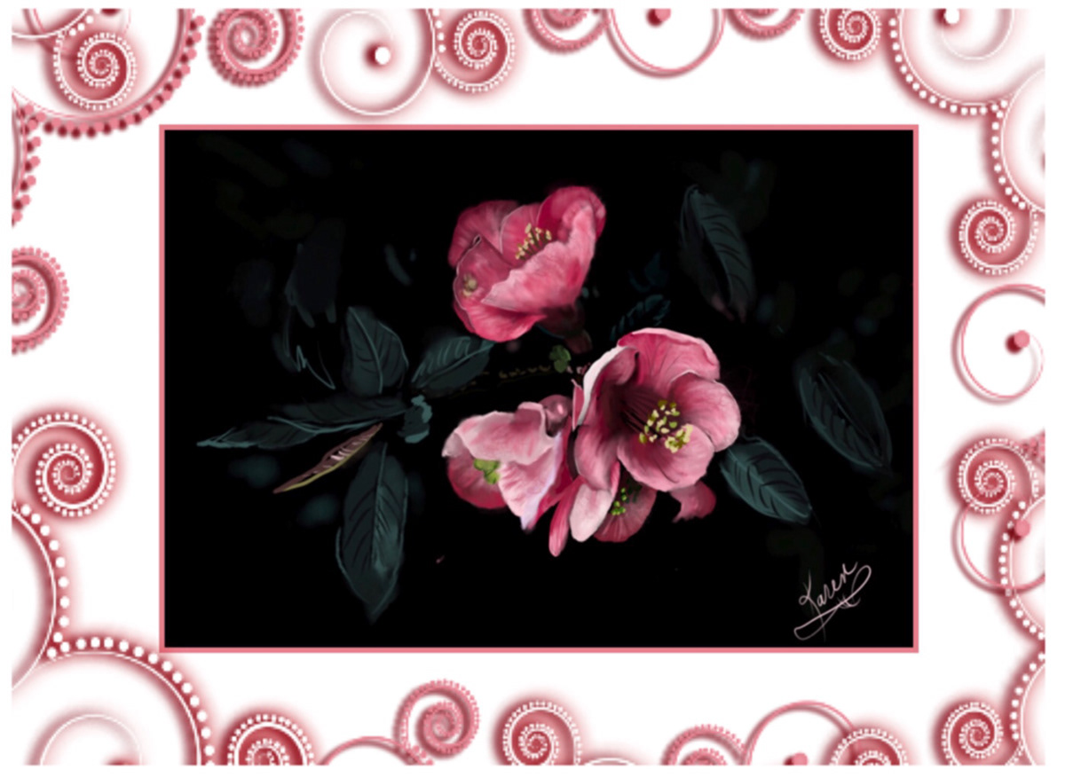 Digital Art  digital painting Drawing  illustrations Flowers floral plants