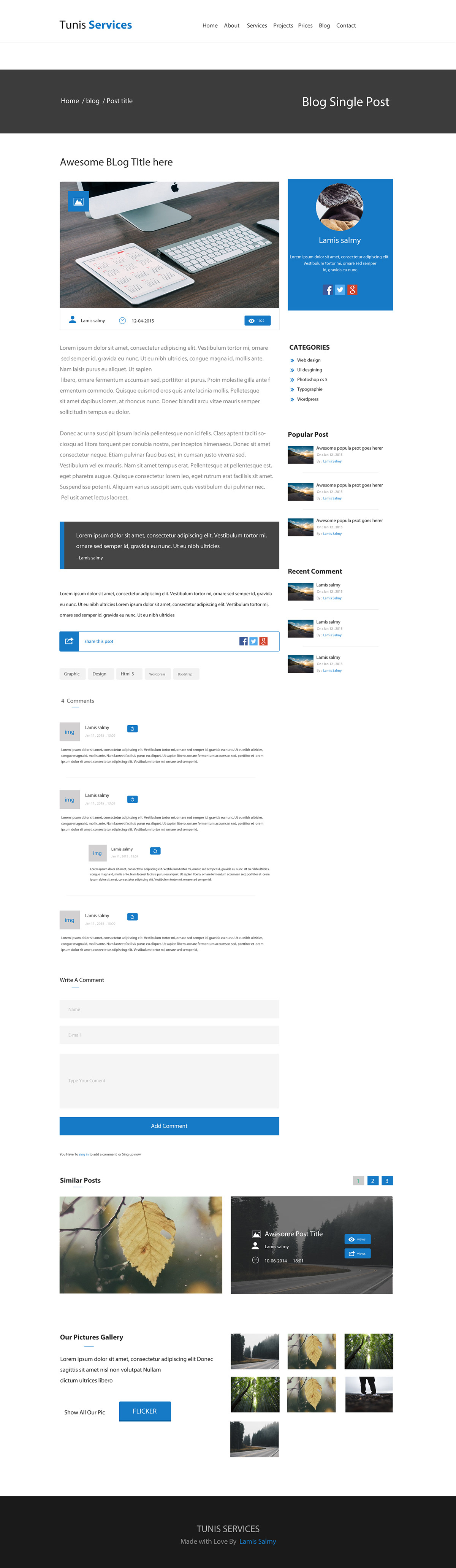 photoshop UI_design Web design webdesig template onpage landing-page