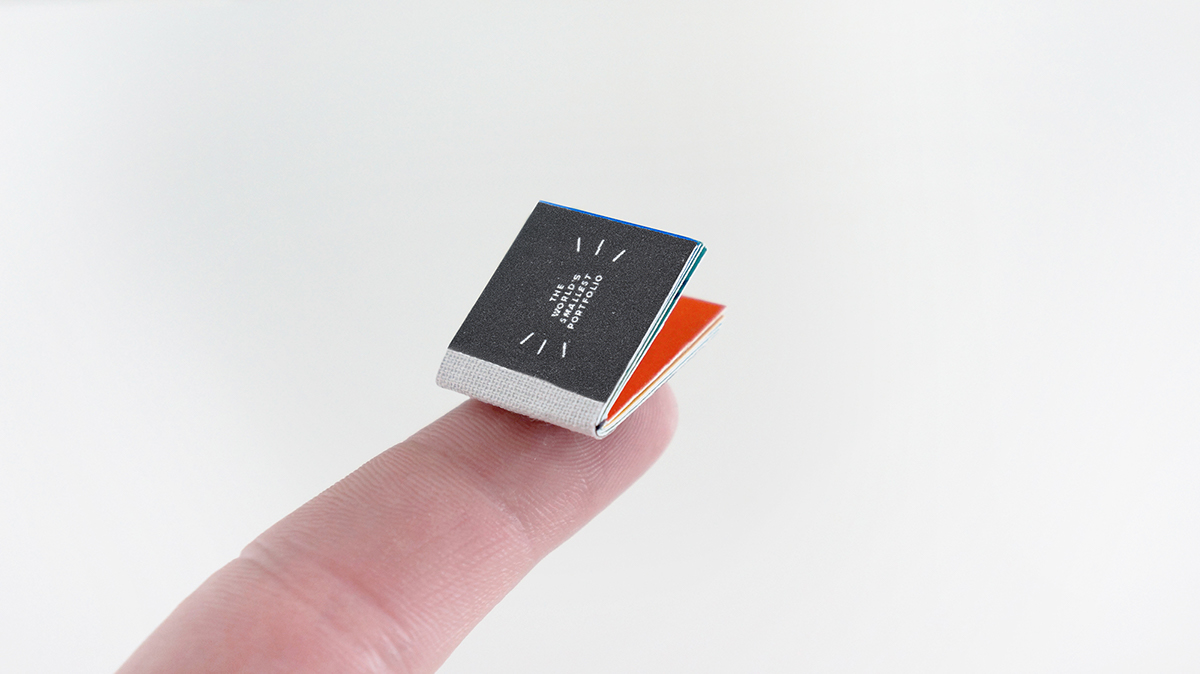portfolio World's Smallest MINI Miniature book ideas Tiny small promo