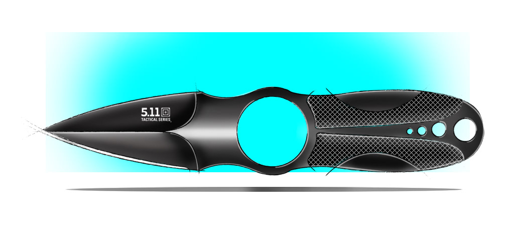 knives five eleven tactical photoshop rendering