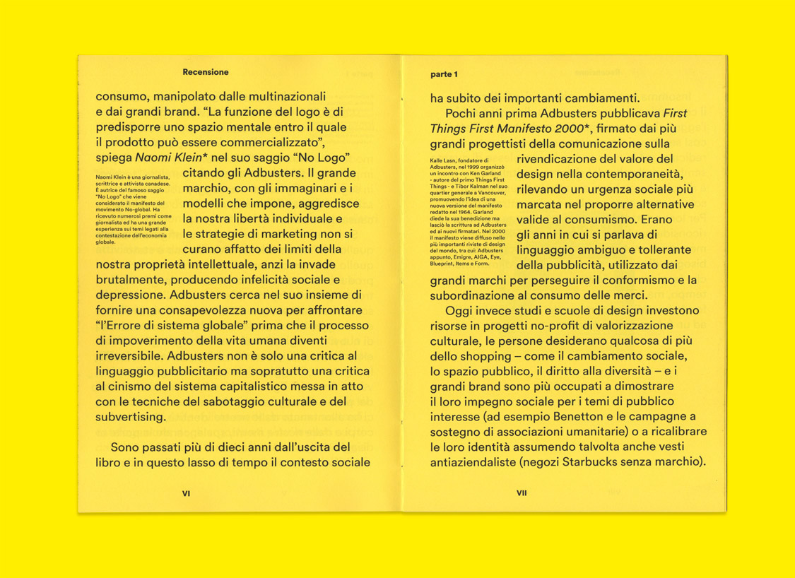 book design research AdBusters ISIA Urbino larish neue type blue yellow obama personal branding