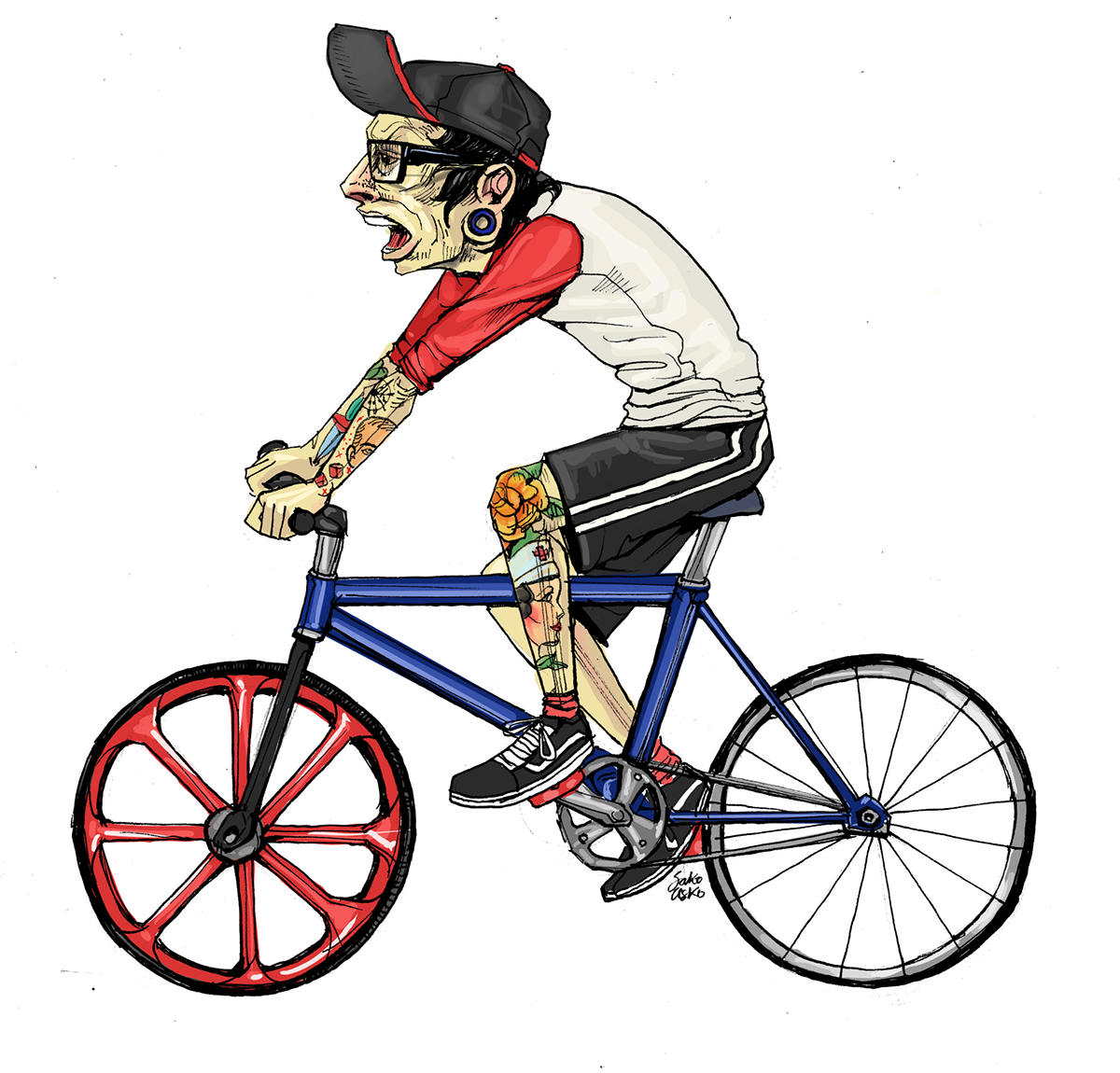 Bicicletas Bicycles character desing bogota sakoasko colombia