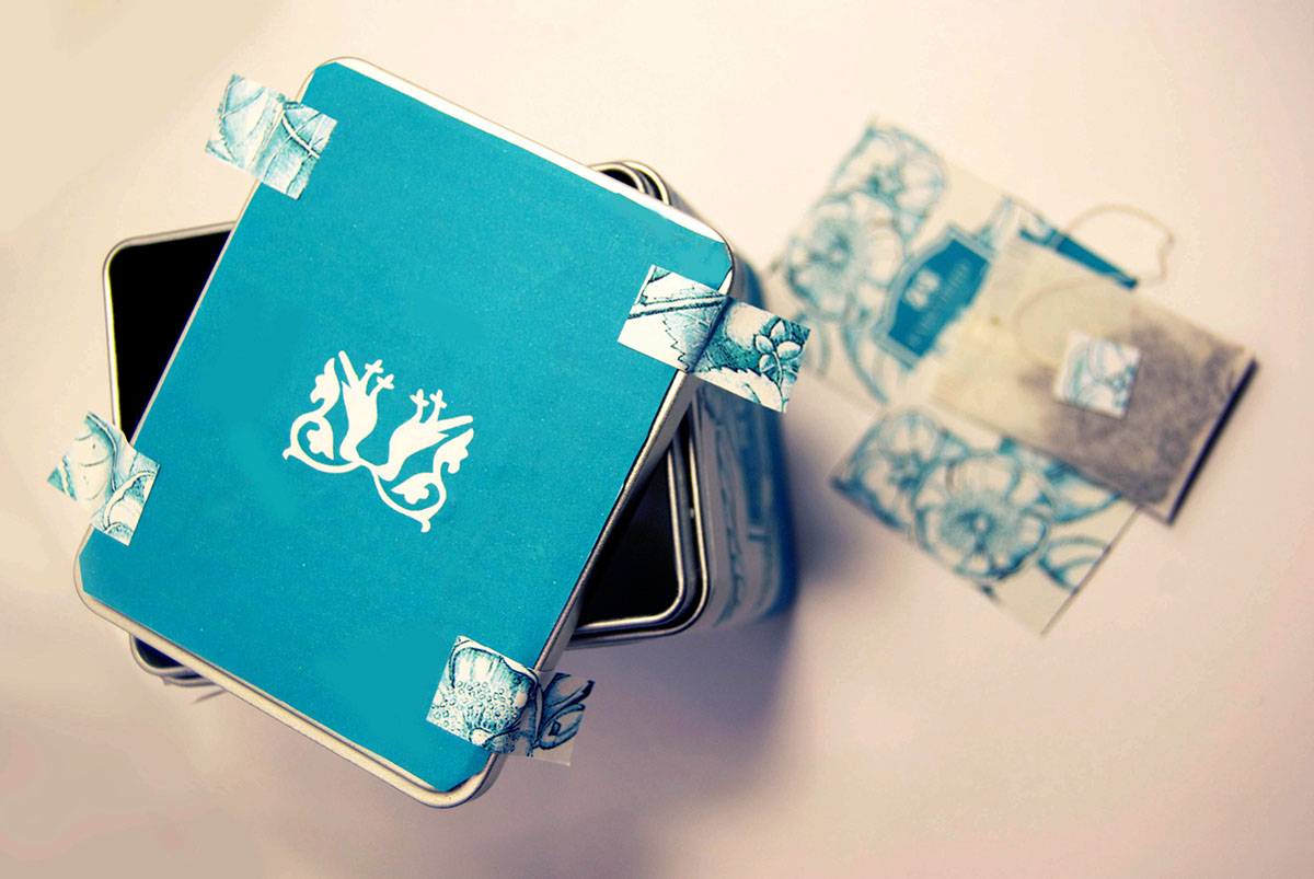 packaging tea Retro