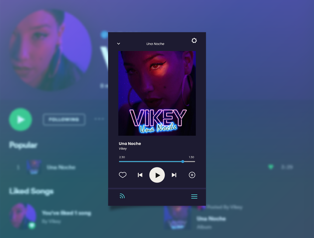 Diseño de portada para Spotify - Vikey on Behance