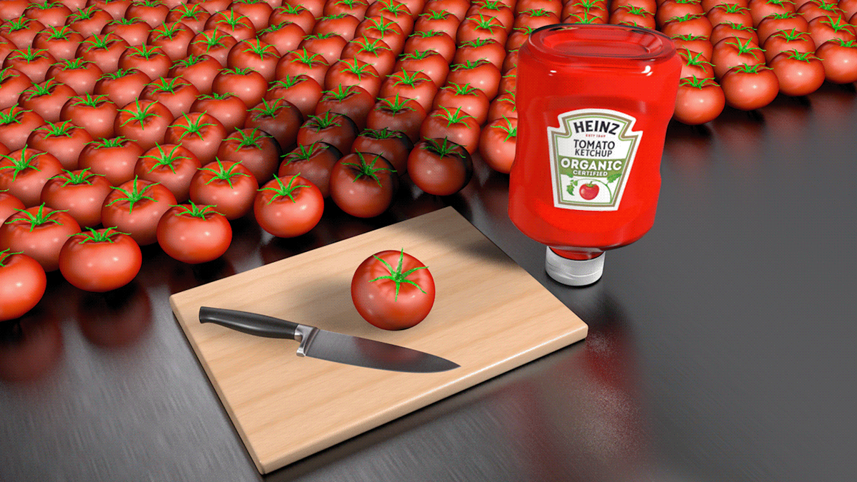 brand identity Food  packaging design restaurant vegetables ketchup bottle Ketchup Heinz