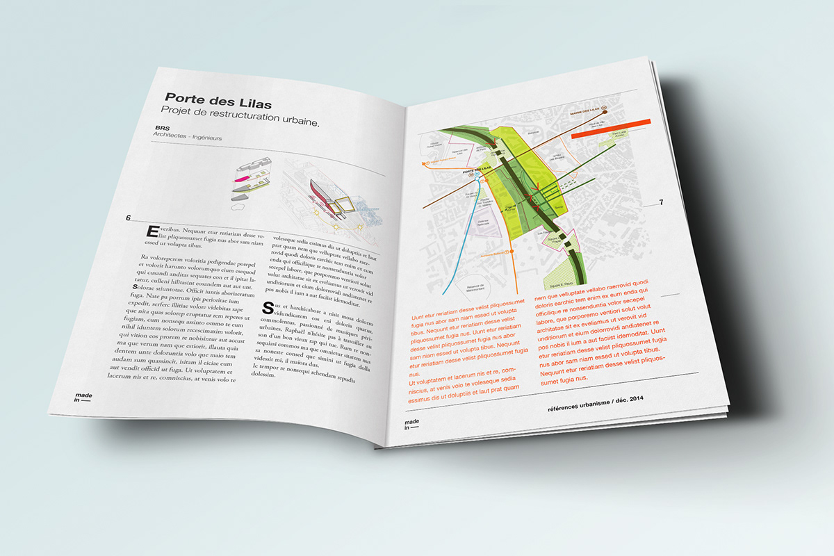 urban planning identity city planning Paris Booklet brochure business card letterhead