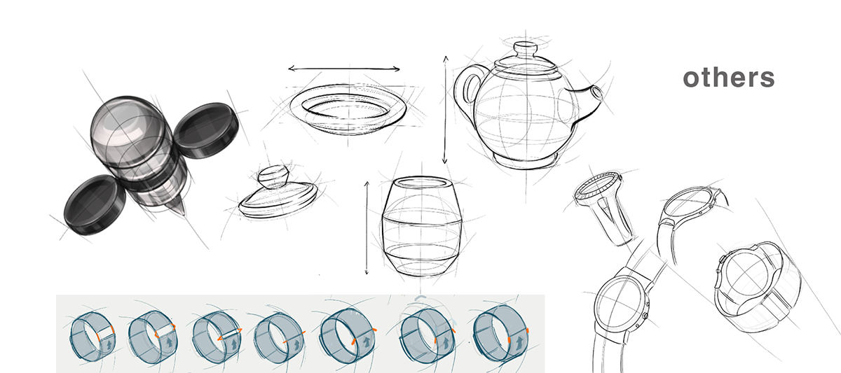 sketching ILLUSTRATION  Procreate sketch digital illustration product Render hand rendering design aesthetic