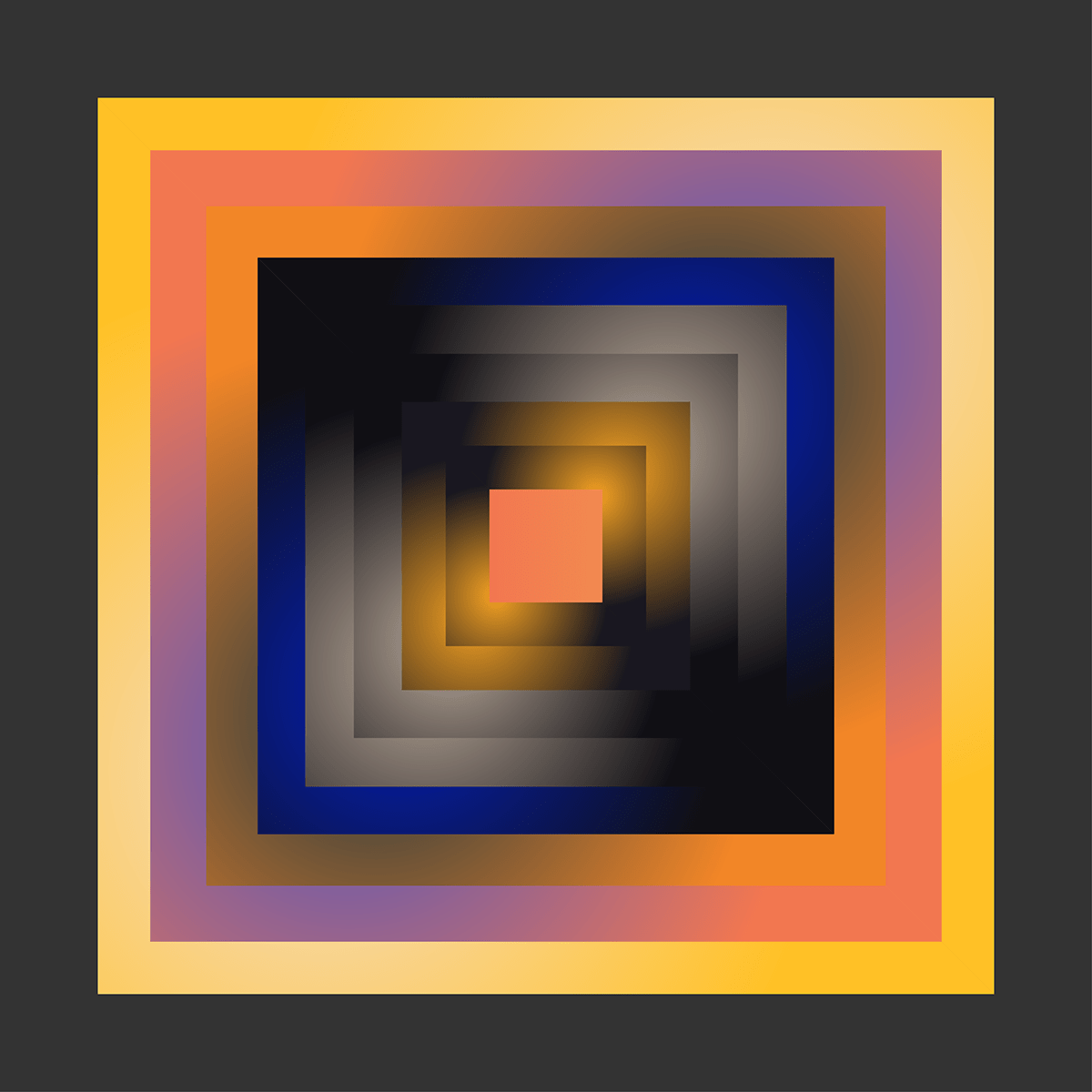 Abstract Art colorful contemporary digital frames geometric minimal modern Pop Art squares