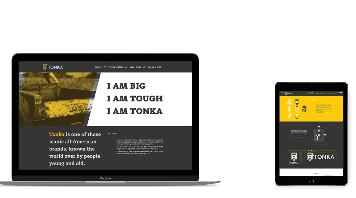 visual system brand identity rebranding brand guide coding digital editorial print Web identity tonka strategy