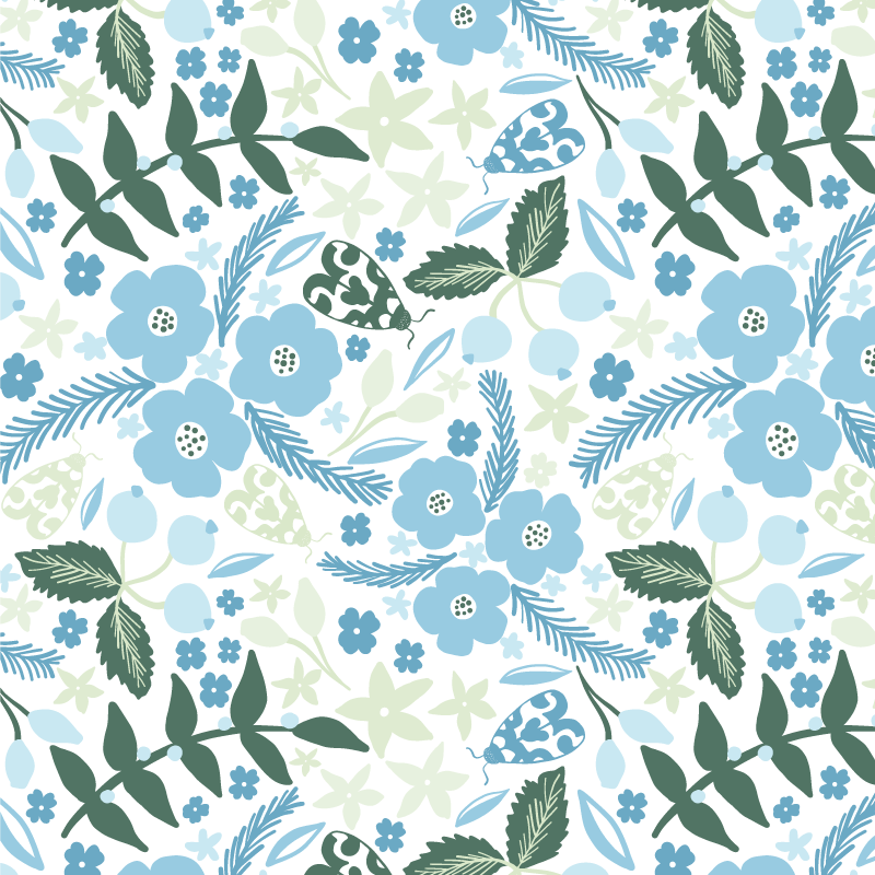 Adobe Portfolio giftwrap home decor Repeat Pattern surface design Surface Designer textile design  pattern design  repeating pattern floral pattern Botanical Pattern