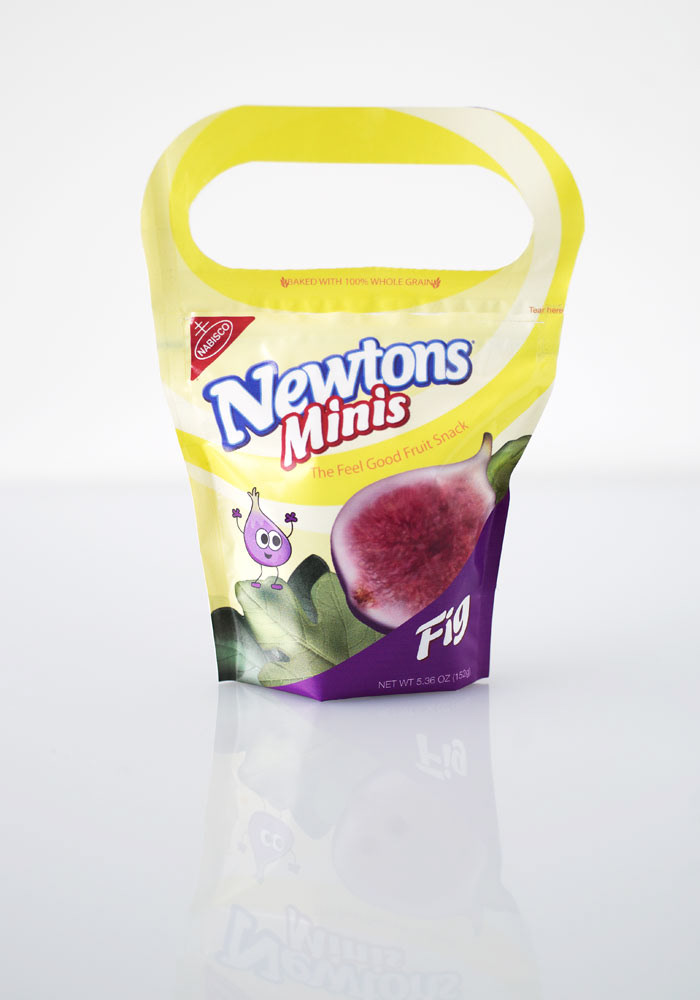 Packaging pouch Food  newtons snack on the go brand redesign Kraft fig healthy cookie Fruit