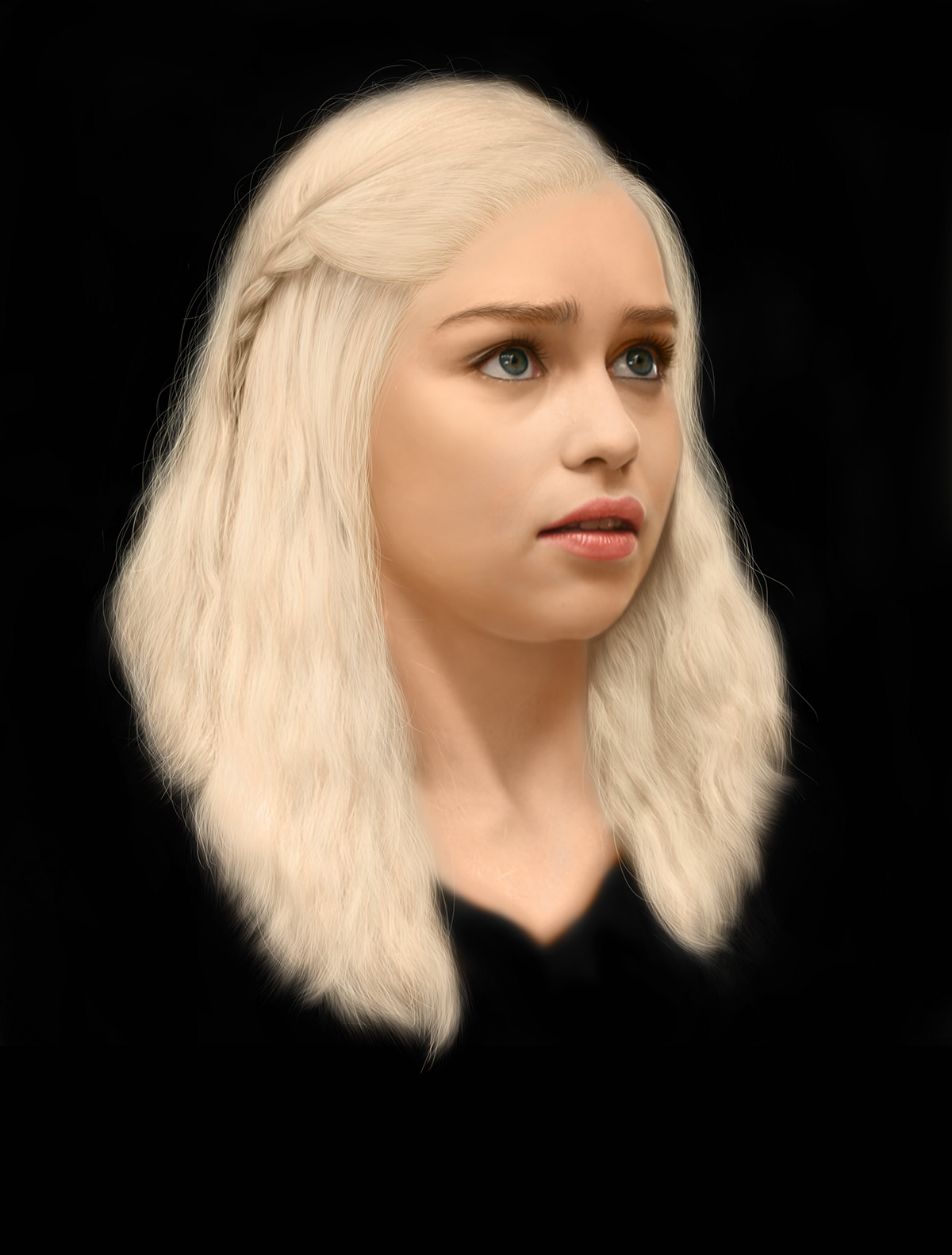 khaleesi Game of Thrones emilia clarke photoshop digital painting speed painting