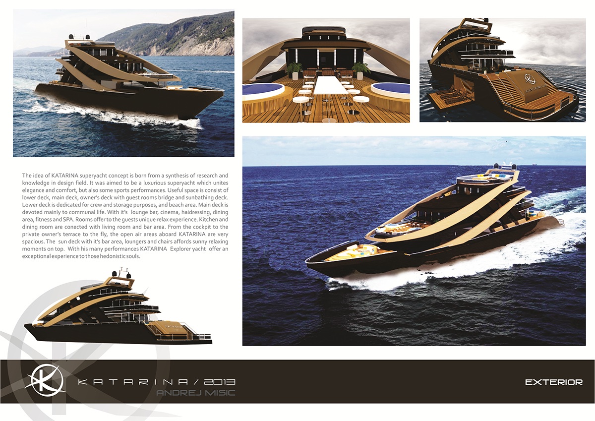 yacht design sketch industrial superyacht 65m naval Interior boat automotive  