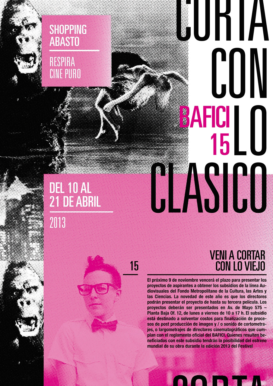 preesbook afiche aficheta AVISO DE REVISTA banner Totem telon programa Web bafici Yantorno clasico cine independiente