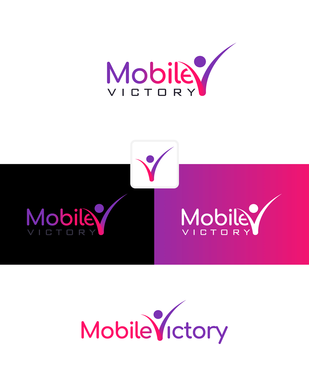 mobile Victory logo design