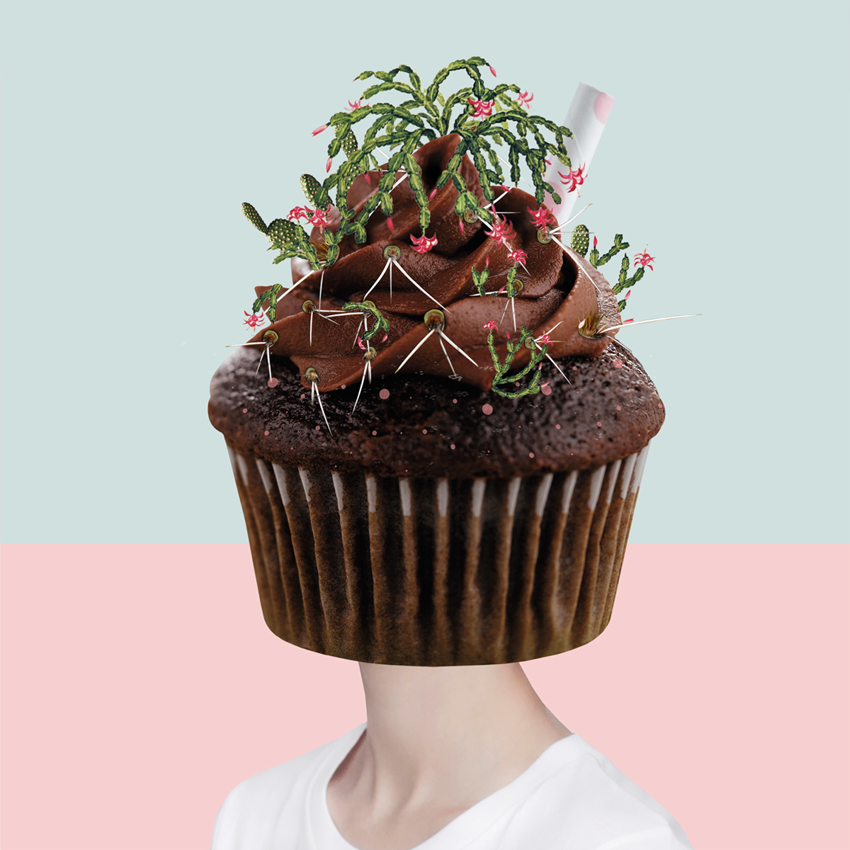 cupcake Food  popart pop modern art Illustrator rad dope vintage Retro cult chic highend pinup