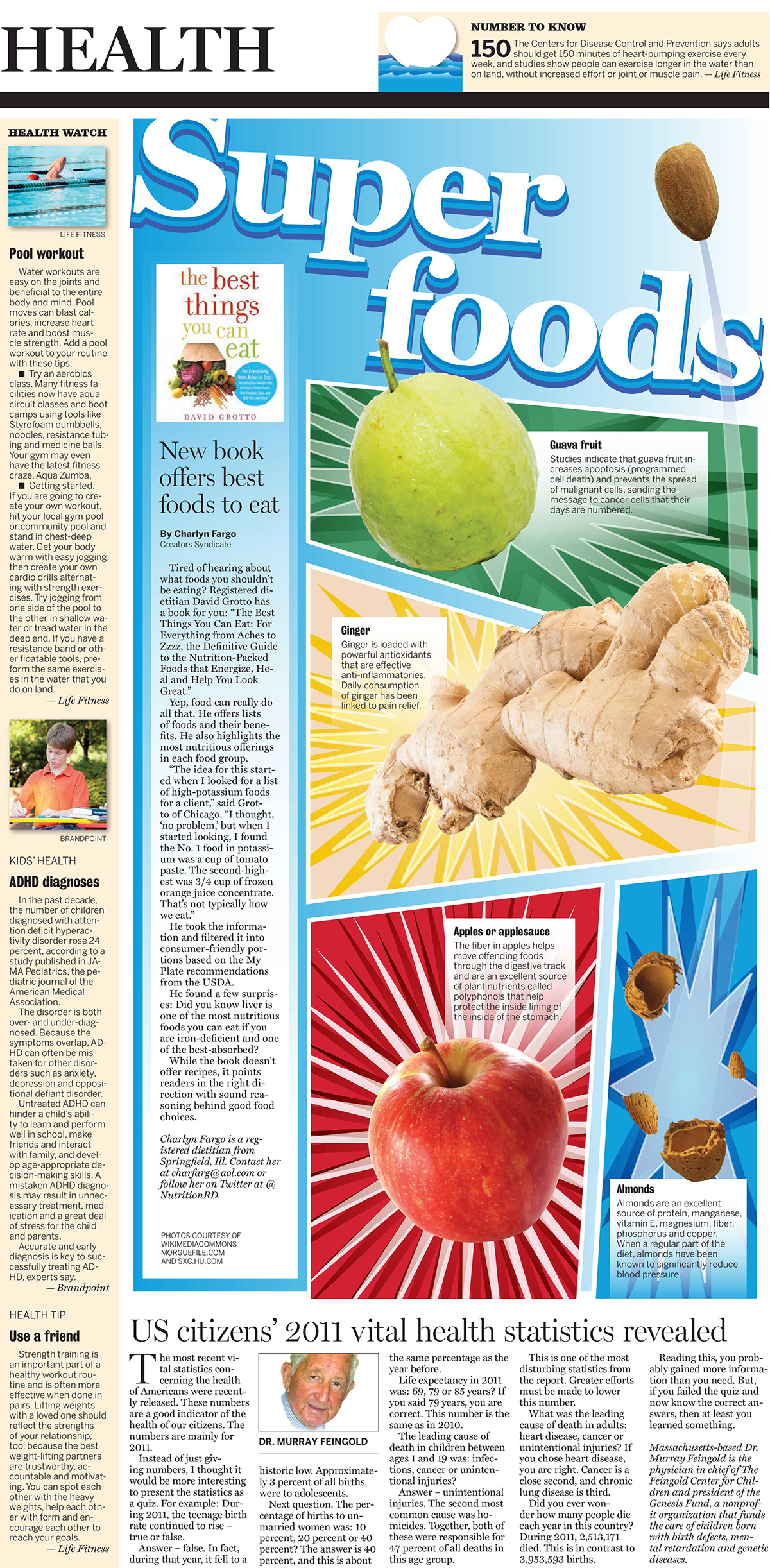 Health feature pages newspapers InDesign CS5