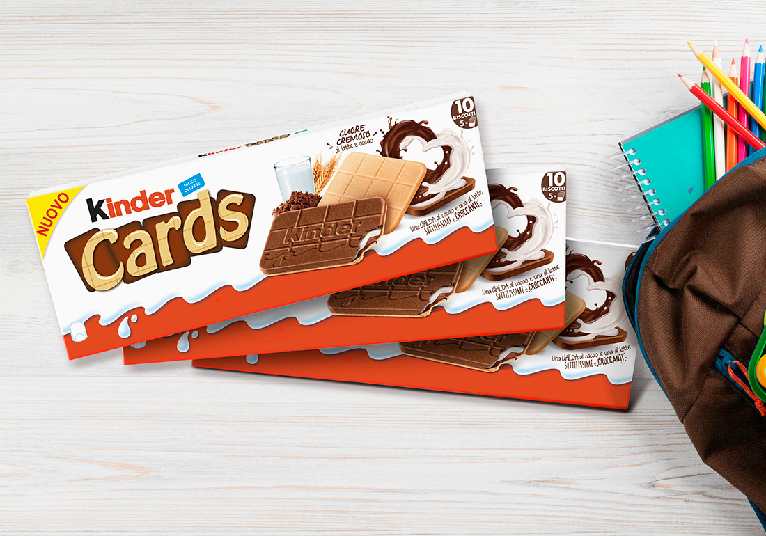 branding ILLUSTRATION Food Packaging spideradv kinder kindercards ferrero g...