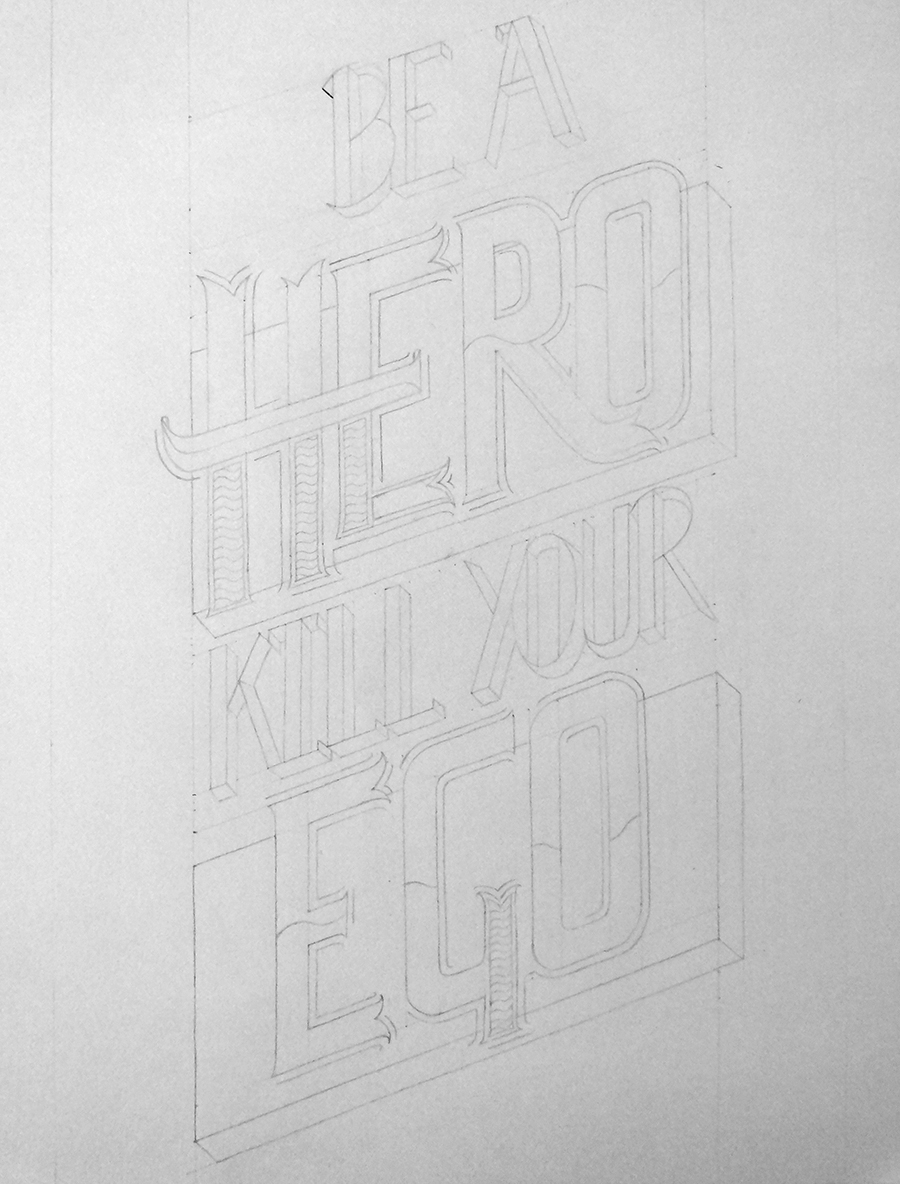 type Hero ego Lyrics Year zero HAND LETTERING hand type lettering