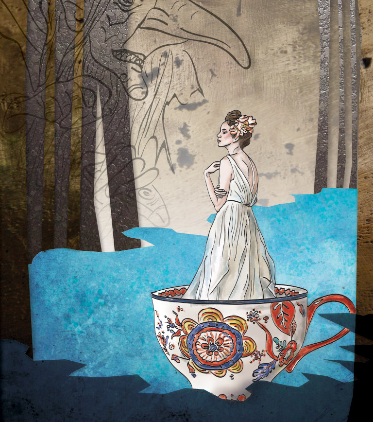 Adobe Portfolio digital illustration wacom Poster Design Folklore tall tales Czech Drawing  art mixed media