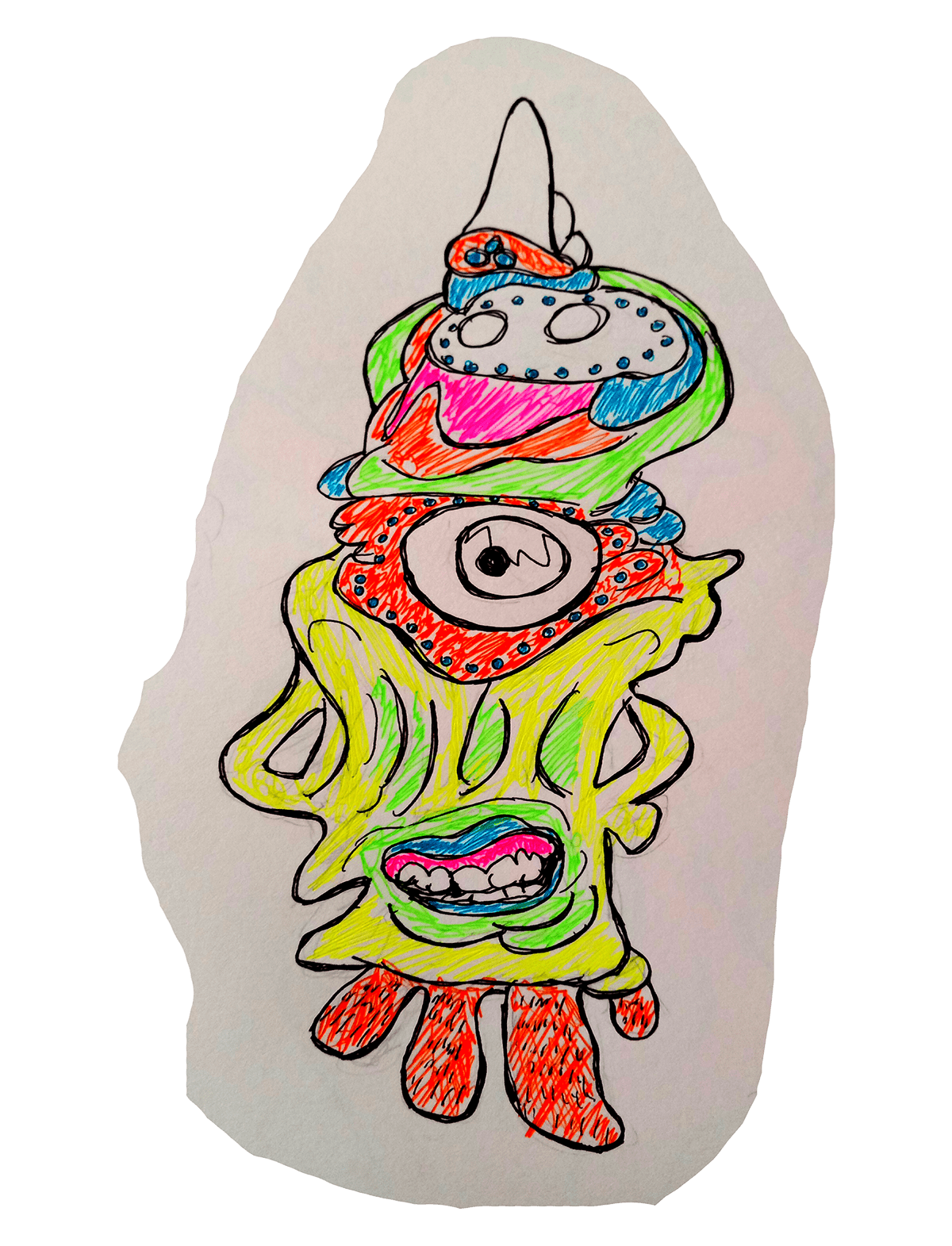 aliens characters doodles freaks lowbrow monsters mutants sticker designs trippy creatures