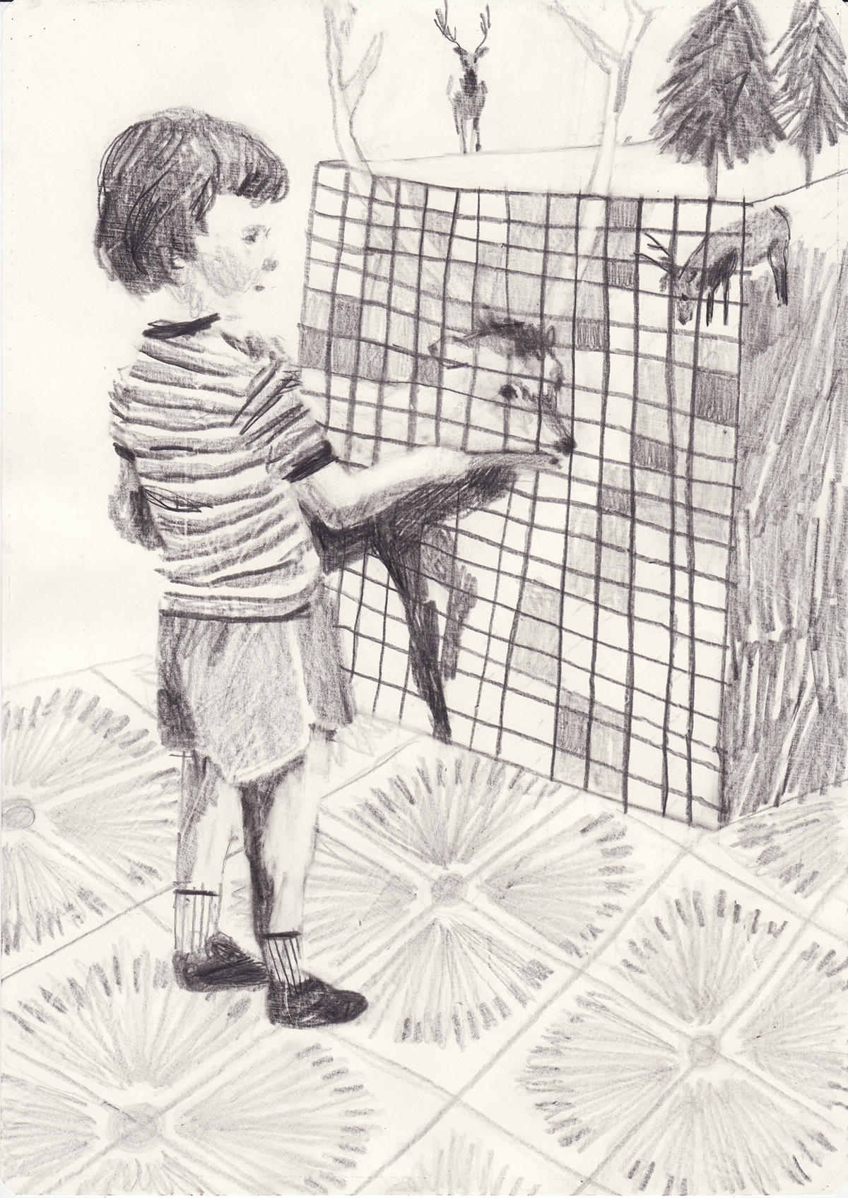pencil Pencil drawing children illustration Editorial Illustration