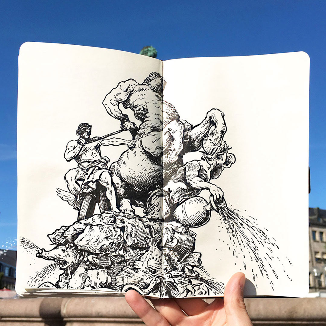 arizona cuba drawing on location germany ILLUSTRATION  Illustrator London New York sketchbook Travel