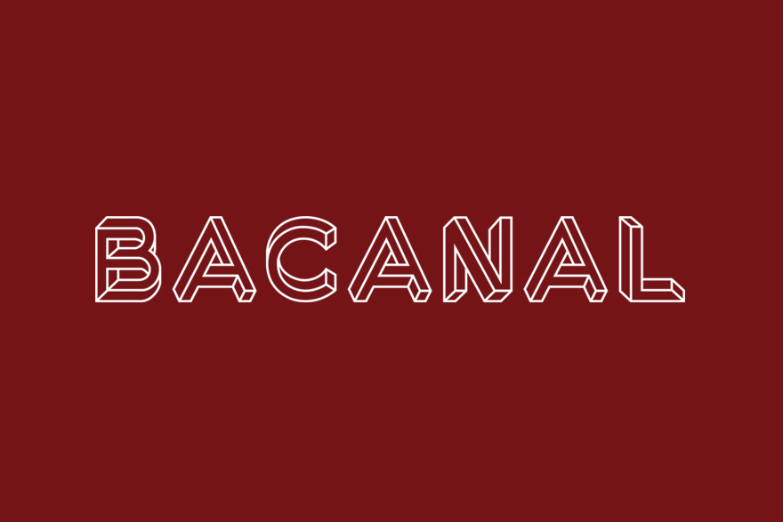 bacanal bar restaurant Ident barcelona logo graphic