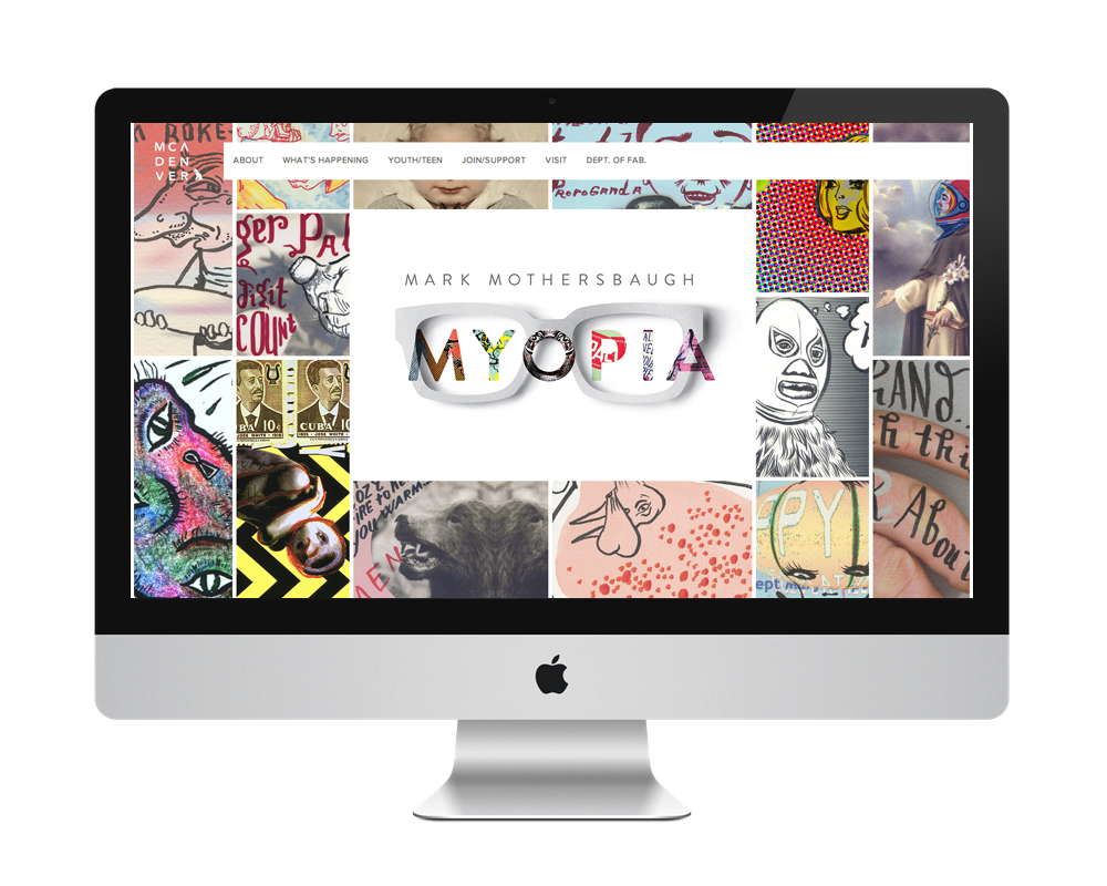 design art Mark Mothersbaugh mca denver identity museum devo logo Event Design branding 