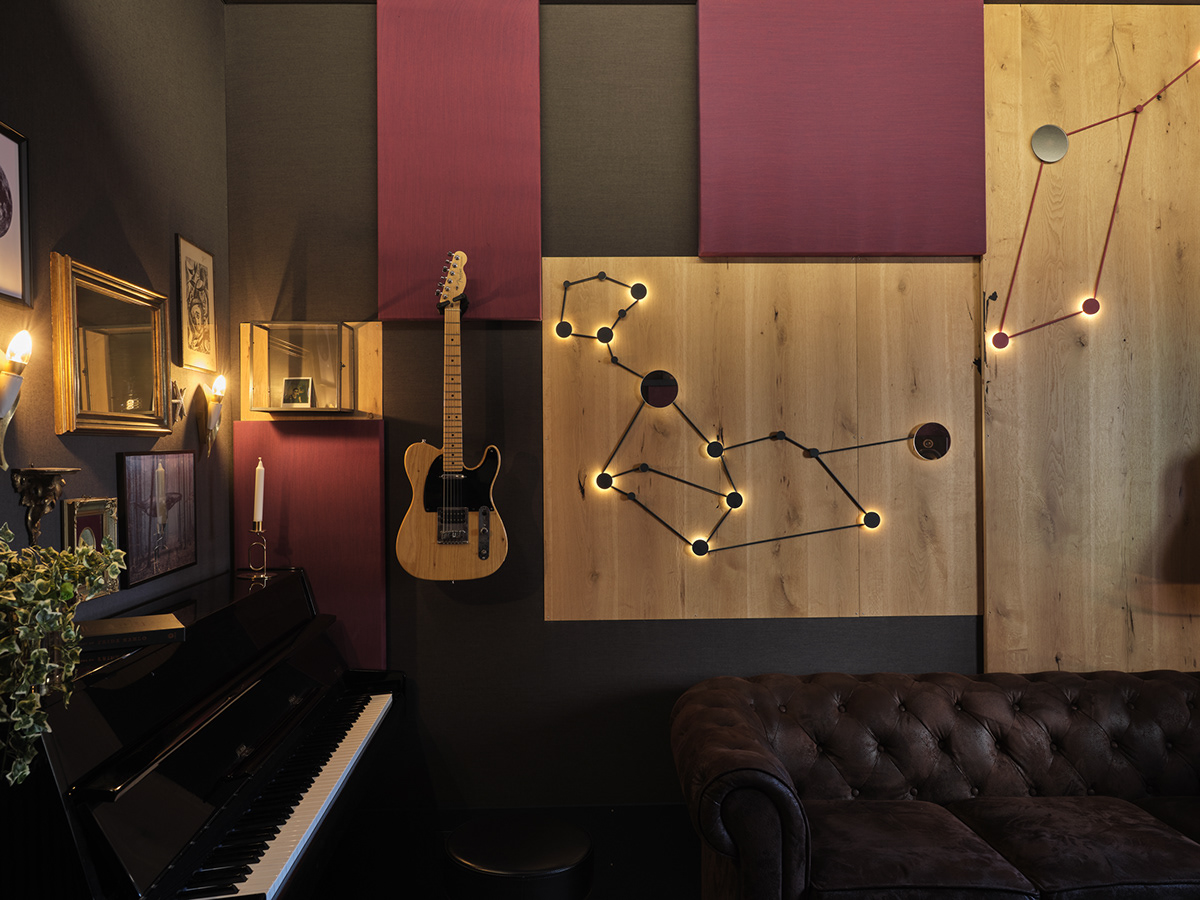 acoustic Interior interior design  music pop recording Recording studio wood