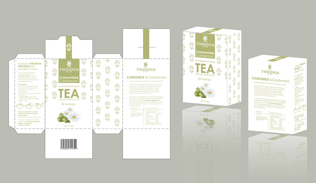 tea pattern type twinings camomile design brand Food  UK