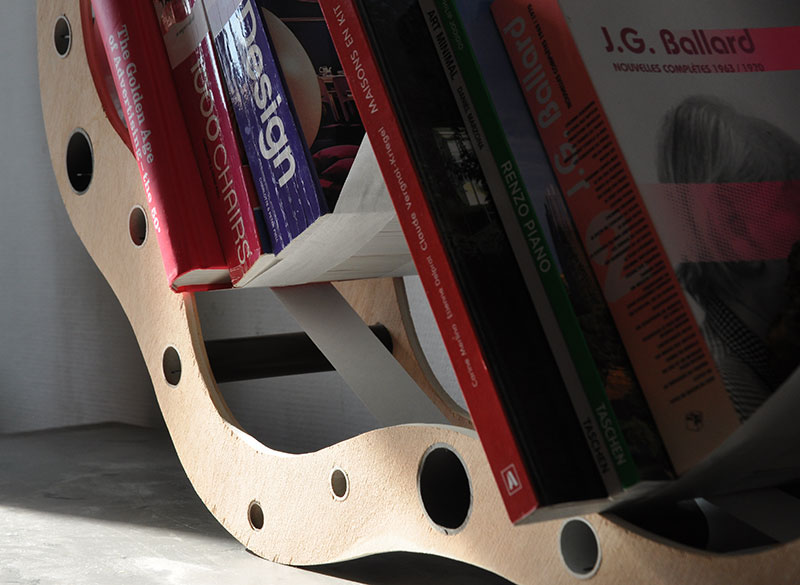 shelves Adaptive Nantes plywood Evolutif wooden craft bois bibliothèque bookshelf DIY