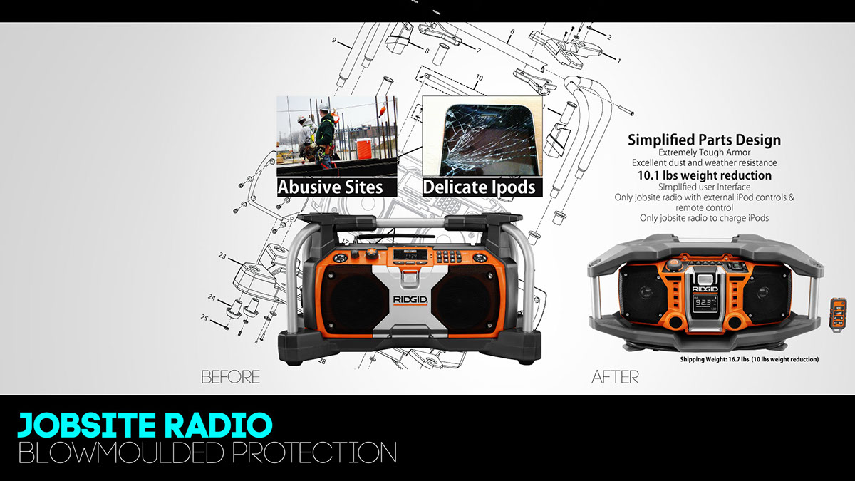 Solidworks rendering sketches iPod dock Radio